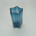 Ver imagem 4 de Vaso Decorativo de Vidro Azul 23x12x12cm Enfeite Sala Mesa Estante Aparador