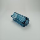 Ver imagem 2 de Vaso Decorativo de Vidro Azul 23x12x12cm Enfeite Sala Mesa Estante Aparador