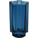 Ver imagem 1 de Vaso Decorativo de Vidro Azul 23x12x12cm Enfeite Sala Mesa Estante Aparador