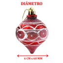 Ver imagem 4 de Kit 30 Bolas Pião Enfeite Árvore Natal Glitter Pendente 60mm