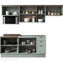 Ver imagem 2 de Cozinha Completa 9PTS 3GAVS s/Tpo Iluminata Verde Mint/Ebano