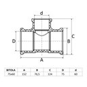 Ver imagem 2 de Te de Reducao Soldavel 75x60 Mm Amanco