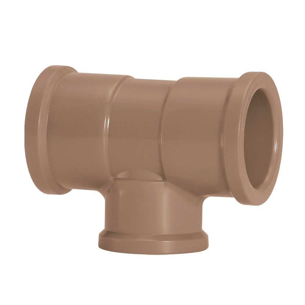 Te de Reducao Soldavel 75x60 Mm Amanco - 1