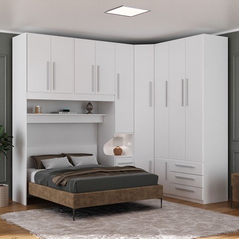 Dormitório de Casal 1218 Direito Branco