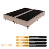 Cama Box Premiere D33 Casal Bip. Bege Suede Serra Negra - 3