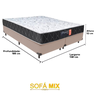 Cama Box Premiere D33 Casal Bip. Bege Suede Serra Negra - 5