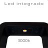 Arandela Balizador Led Jardim de Piso 10w Preto 3000k Ip65 - 2