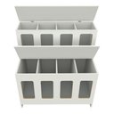 Ver imagem 3 de Expositor de Ração Pet Box 8 Divisões (cães, Gatos, Pet) Vetorial Móveis
