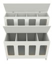 Ver imagem 3 de Expositor de Ração Pet Box 8 Divisões (cães, Gatos, Pet) Vetorial Móveis