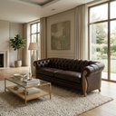 Ver imagem 6 de Sofá Living Capitone 2 Lugares Milano 188 cm Pes Madeira Courino Tcs 721 Moll