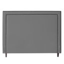 Ver imagem 1 de Cabeceira King Size Maísa 195cm C/ Frame Linho Cinza