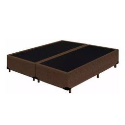 Conjunto Box Sommier Bipartido Conceito + Colchão Koln Queen 1,58x1,98 Molas Maxspring Herval Marrom - 2