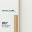 Ver imagem 6 de Guarda-Roupa Planejado de Canto 4 Peças 6 Portas com 4 Portas de Correr Jade CabeCasa MadeiraOriginals Branco/Fosco