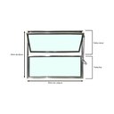 Ver imagem 4 de Vitro Basculante de Alumínio Brilhante 40x80