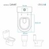 Assento Sanitário Poliéster Soft Close Level Branco para Vaso Deca com Ferragem Preta - 4