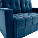 Ver imagem 4 de Sofá Cama Milão 2 Lugares 140cm Azul Veludo