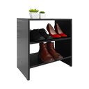 Ver imagem 1 de Sapateira Pequena Preta para Quarto Sala 50 x 40 x 25cm