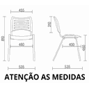 Ver imagem 5 de Kit com 4 Cadeira Iso Fixa Empilhavél Preta