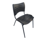 Ver imagem 4 de Kit com 4 Cadeira Iso Fixa Empilhavél Preta