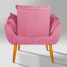 Poltrona Suede Rosa - Vallisa Decor - 5