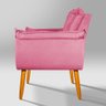 Poltrona Suede Rosa - Vallisa Decor - 3