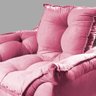 Poltrona Suede Rosa - Vallisa Decor - 6