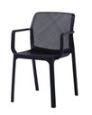 Ver imagem 1 de Cadeira Sardenha Preta Polipropileno 84cm - 62605