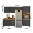 Ver imagem 2 de Conjunto de Cozinha Ayla Modulado com 11 Portas e 2 Gavetas