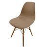Kit 2 Capa de Cadeira Charles Eames Eiffel Pé Palito Malha Lisa:avelã Bege - 2