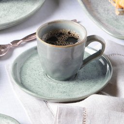 CONJUNTO C/ 6 XÍCARAS DE CAFÉ C/ 6 PIRES BIO GREEN GRANITE 120ml - 2