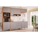 Ver imagem 1 de Cozinha Modulada Mgm 5 Peças Celeste C5p174 Cinamomo/platina