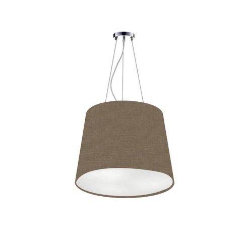 Lustre Pendente Cúpula de Tecido Cônica 40/40x50 Cores Diversas - Md8029 Boreal Cúpulas e Abajures L