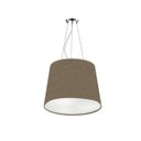 Ver imagem 1 de Lustre Pendente Cúpula de Tecido Cônica 40/40x50 Cores Diversas - Md8029 Boreal Cúpulas e Abajures L