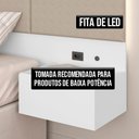 Ver imagem 3 de Cabeceira Suspensa Cama Casal com Led Malibu - M. Arapongas
