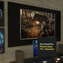 Ver imagem 5 de Mesa para Computador Gamer Madesa 9409 e Painel para Tv até 50 Polegadas - Preto