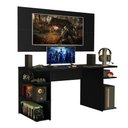 Ver imagem 2 de Mesa para Computador Gamer Madesa 9409 e Painel para Tv até 50 Polegadas - Preto