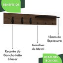 Ver imagem 3 de Porta Chaves De Parede Porta Chaveiro Organizador M.P.G.P