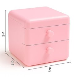 Mini Gaveta de Armazenamento Organizadora - Rosa - 2