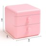 Mini Gaveta de Armazenamento Organizadora - Rosa - 2