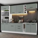 Ver imagem 3 de Cozinha Completa Agata sem Tampo e Pia Branco/Cinza Madesa