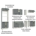 Ver imagem 2 de Cozinha Completa Agata sem Tampo e Pia Branco/Cinza Madesa