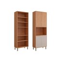 Ver imagem 5 de Paneleiro Cozinha Modulado Celeste C/ 4 Portas 70cm Cinamomo/platina Mgm