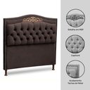Ver imagem 7 de Cabeceira e Calçadeira Baú Cama Box Casal King Size Belize 195cm Suede Chocolate - Desk Design