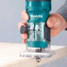 Tupia Manual para Laminado 6mm 1/4" 530w M3700b e Jogo 6 Fresas Makita - 4