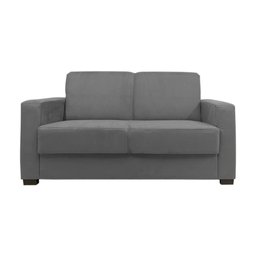 Sofá Namoradeira Pequeno 2 Lugares Imperial Suede:cinza - 1