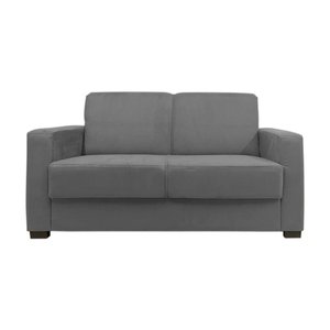 Sofá Namoradeira Pequeno 2 Lugares Imperial Suede:cinza