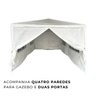 Tenda Montável Gazebo Barraca Praia Piscina Chácara 3x6m 4 Paredes Removíveis 2 Portas com Fecho e K - 6