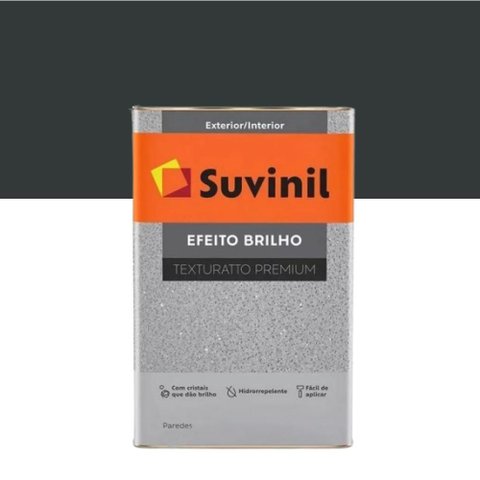 Textura Efeito Brilho Preto 25kg - Suvinil