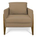 Ver imagem 7 de Kit 02 Poltronas Lana Suede Base De Madeira Marrom Rato