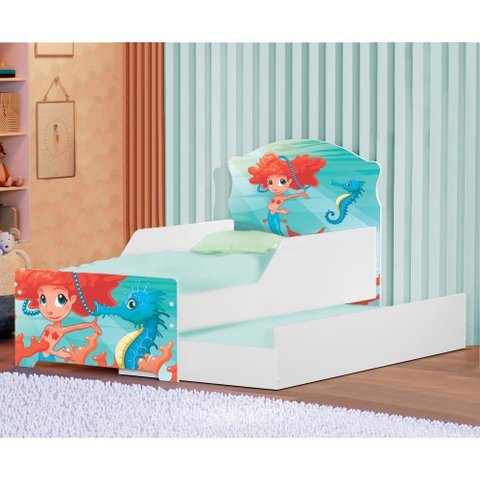 Mini Cama Infantil com Auxiliar Pop Sereinha